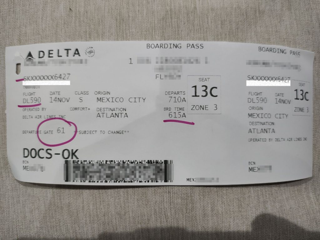 ユーロボーナスミリオネアへの旅_MEX-ATL-BOS-LHR