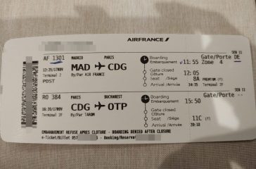 ユーロボーナスミリオネアへの旅_MAD-CDG-OTP